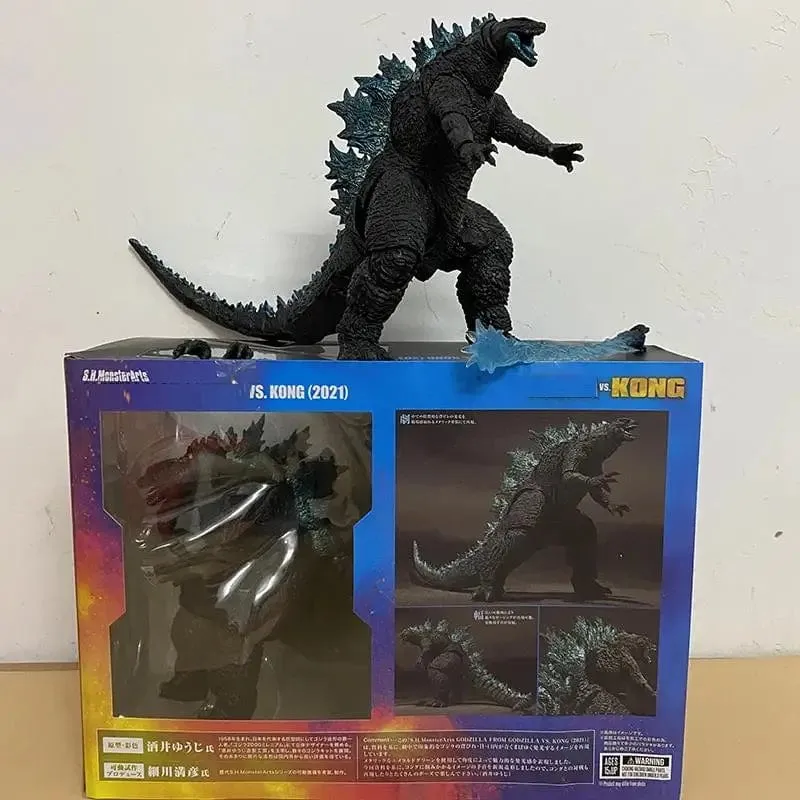 SHM Kong aus dem Film Godzilla Vs Kong 2021, PVC-Actionfigur, Kaiju-Monsterverse-Dinosaurier-Modell, Sammler-Actionspielzeug, Geschenke