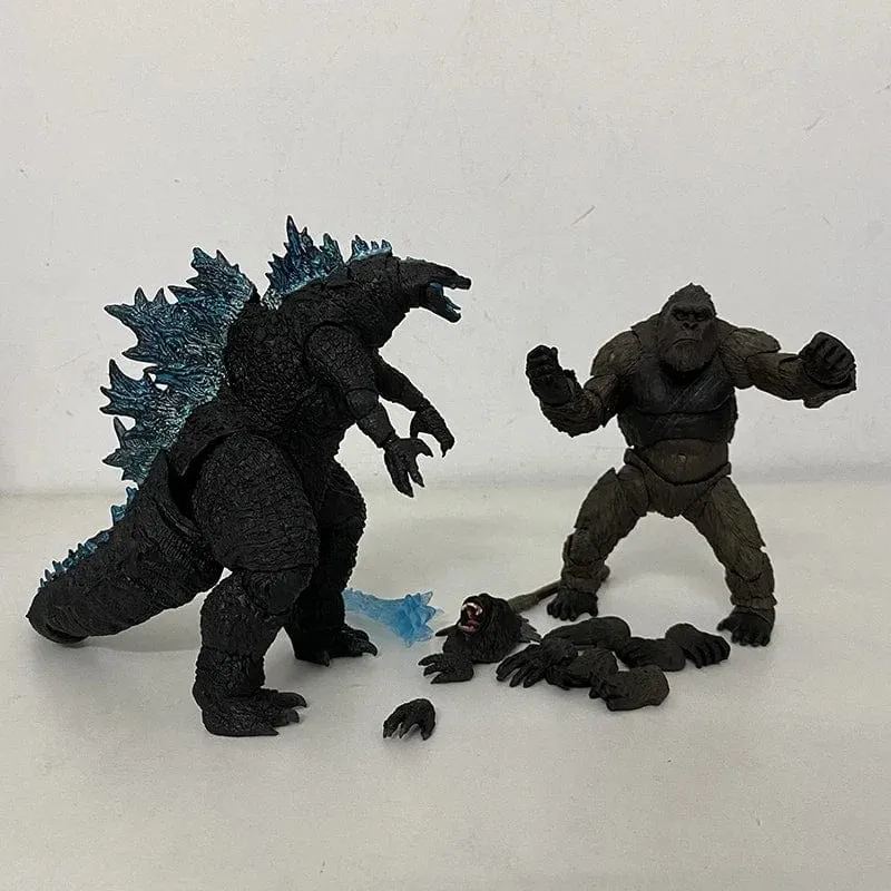 SHM Kong aus dem Film Godzilla Vs Kong 2021, PVC-Actionfigur, Kaiju-Monsterverse-Dinosaurier-Modell, Sammler-Actionspielzeug, Geschenke