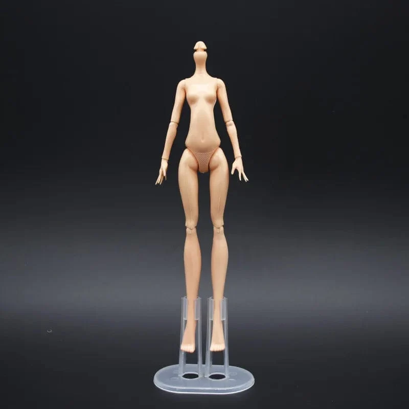 Beweglicher Puppenkörper mit mehreren Gelenken, 23 cm großes Puppenspielzeug für viele Köpfe, weiß, grün, braun, lila, Monstering High-Puppenkörper, Katzenköpfe