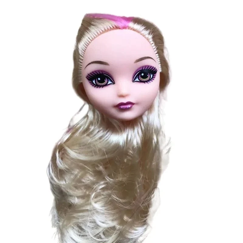 Beweglicher Puppenkörper mit mehreren Gelenken, 23 cm großes Puppenspielzeug für viele Köpfe, weiß, grün, braun, lila, Monstering High-Puppenkörper, Katzenköpfe