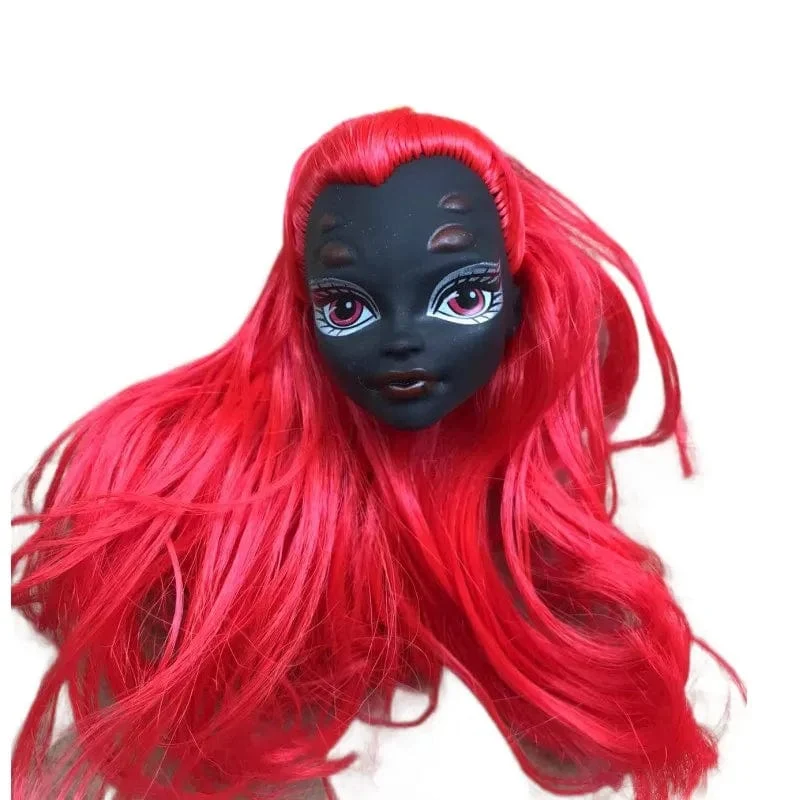 Beweglicher Puppenkörper mit mehreren Gelenken, 23 cm großes Puppenspielzeug für viele Köpfe, weiß, grün, braun, lila, Monstering High-Puppenkörper, Katzenköpfe