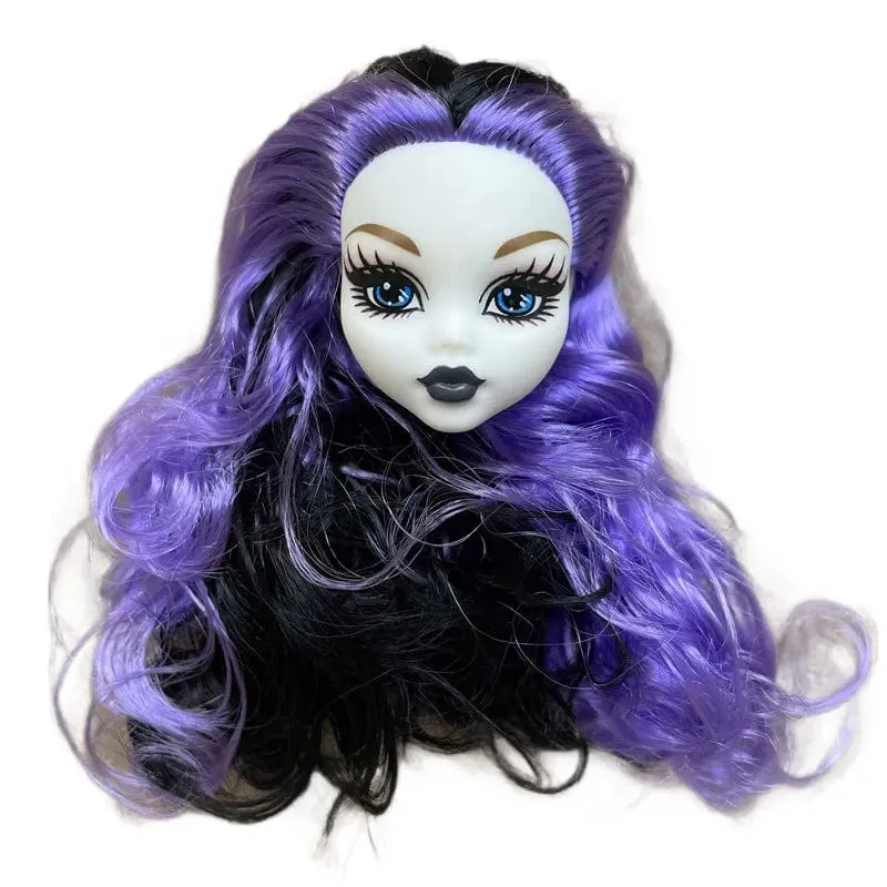 Beweglicher Puppenkörper mit mehreren Gelenken, 23 cm großes Puppenspielzeug für viele Köpfe, weiß, grün, braun, lila, Monstering High-Puppenkörper, Katzenköpfe
