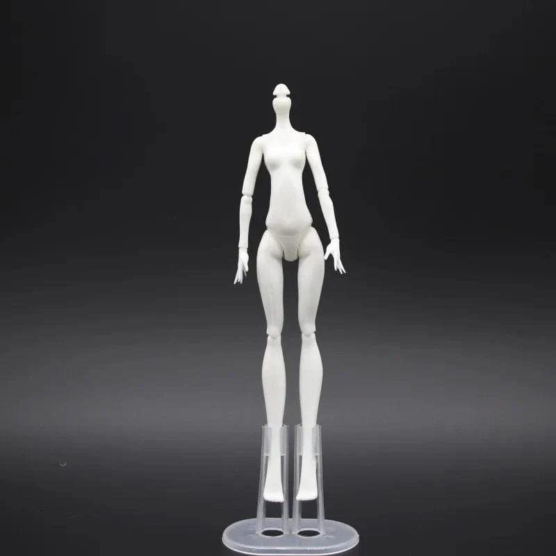 Beweglicher Puppenkörper mit mehreren Gelenken, 23 cm großes Puppenspielzeug für viele Köpfe, weiß, grün, braun, lila, Monstering High-Puppenkörper, Katzenköpfe