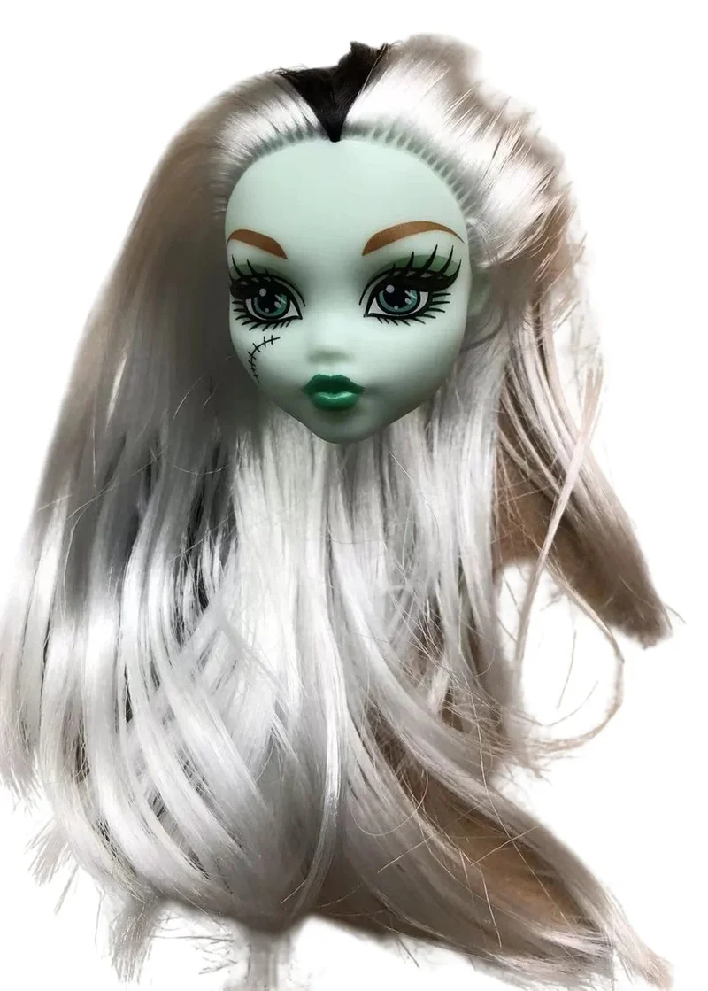 Beweglicher Puppenkörper mit mehreren Gelenken, 23 cm großes Puppenspielzeug für viele Köpfe, weiß, grün, braun, lila, Monstering High-Puppenkörper, Katzenköpfe