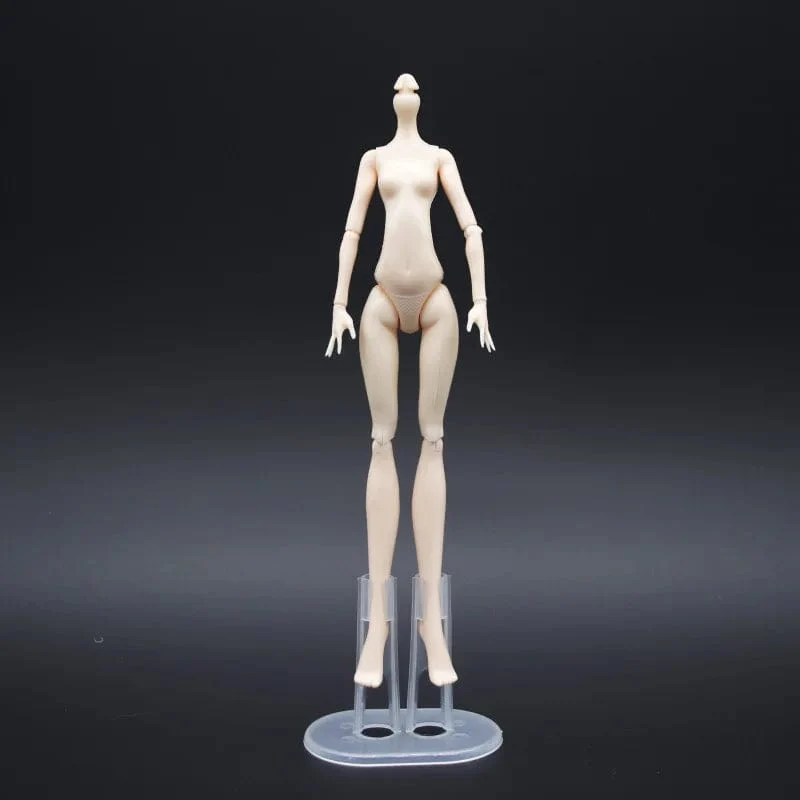 Beweglicher Puppenkörper mit mehreren Gelenken, 23 cm großes Puppenspielzeug für viele Köpfe, weiß, grün, braun, lila, Monstering High-Puppenkörper, Katzenköpfe