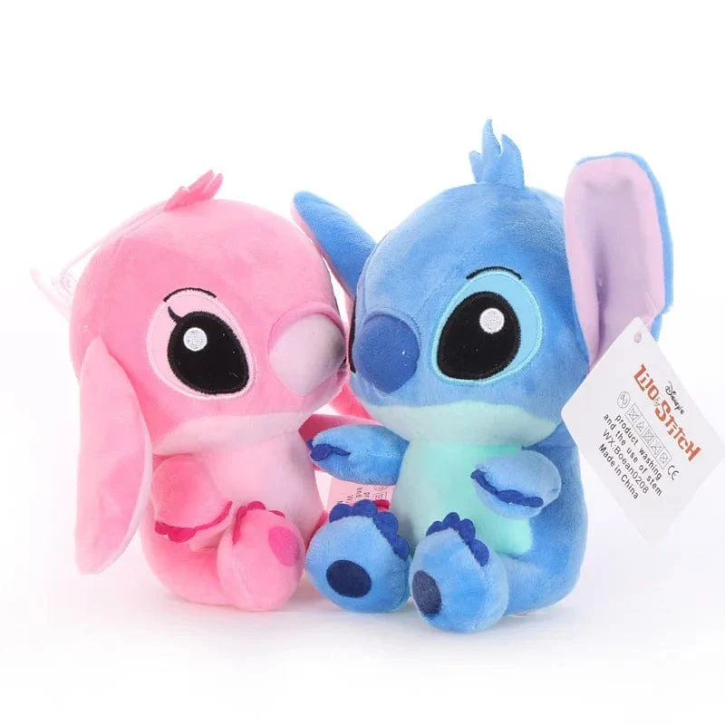 20–25 cm Stitch-Plüschpuppe, Original-Anime-Figuren von Disney, Lilo & Stitch, süße Stofftiere, Filmperipheriegeräte, weiche Ornamente, Geschenke