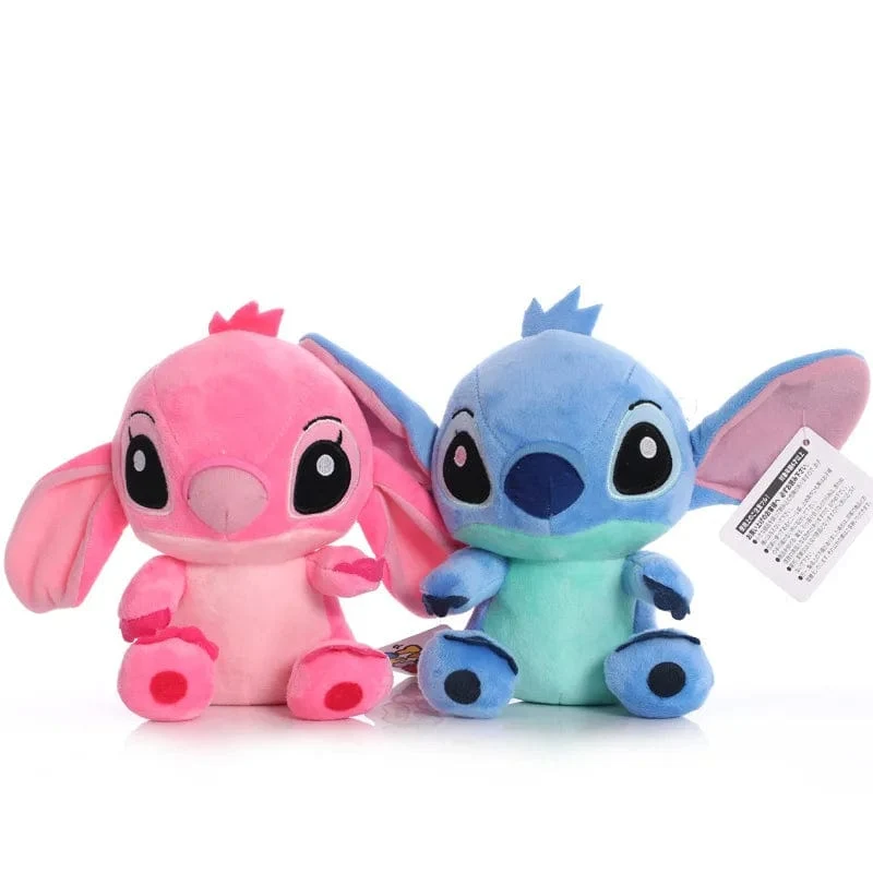20–25 cm Stitch-Plüschpuppe, Original-Anime-Figuren von Disney, Lilo & Stitch, süße Stofftiere, Filmperipheriegeräte, weiche Ornamente, Geschenke