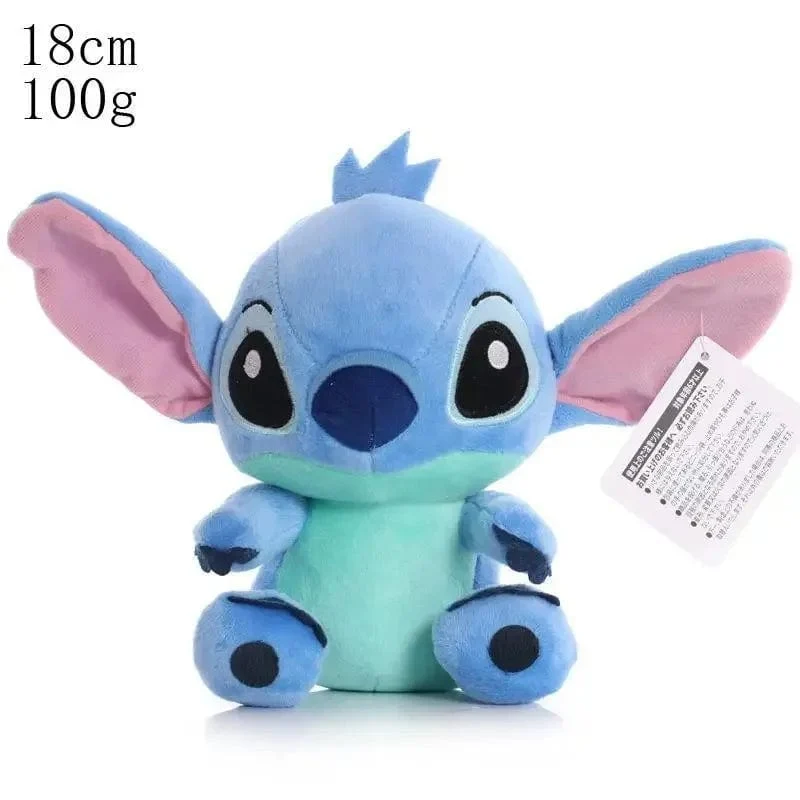 20–25 cm Stitch-Plüschpuppe, Original-Anime-Figuren von Disney, Lilo & Stitch, süße Stofftiere, Filmperipheriegeräte, weiche Ornamente, Geschenke