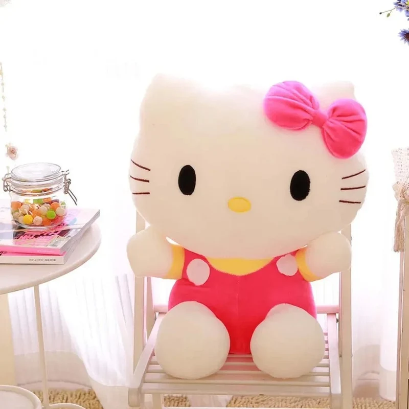 20 cm Hello Kitty Plüschtiere Niedlicher Sanrio-Film KT Cat Peluche Puppen Weiche Angefüllte Kawaii Hello Kitty Spielzeug Baby Weihnachtsgeschenk