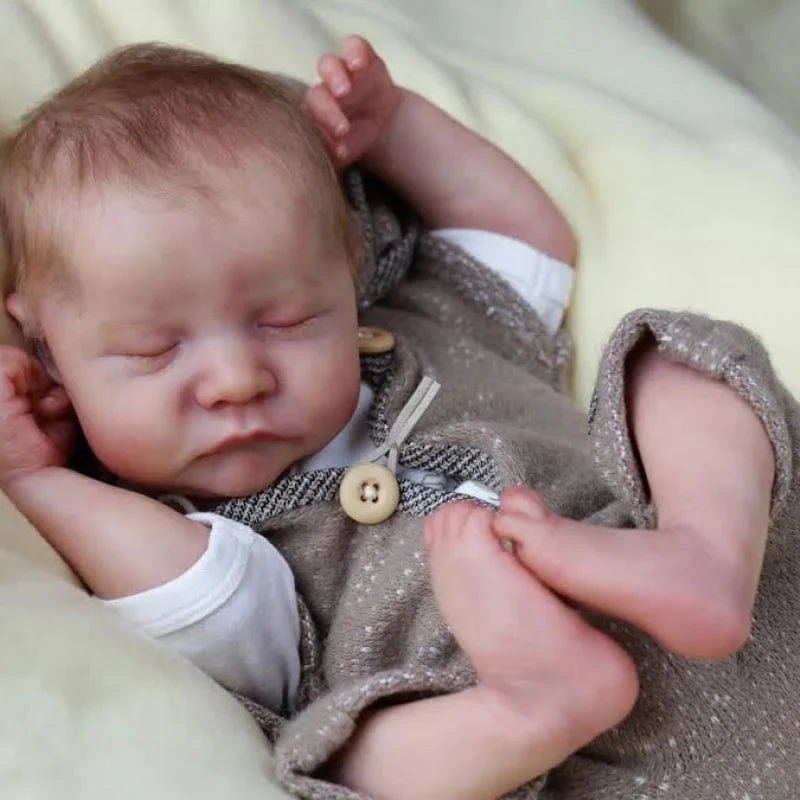 19 Zoll, bereits bemalte Reborn-Puppenteile, Levi, unmontiert, lebensechtes Baby, 3D-Malerei mit sichtbaren Adern, Stoffkörper inklusive