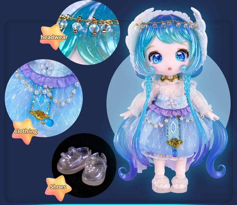 ICY DBS Dream Fairy Staffel 2 Sternbild Maytree OB11 Puppe BJD Sammlerstück Süßes Tier 13cm SD Geschenk