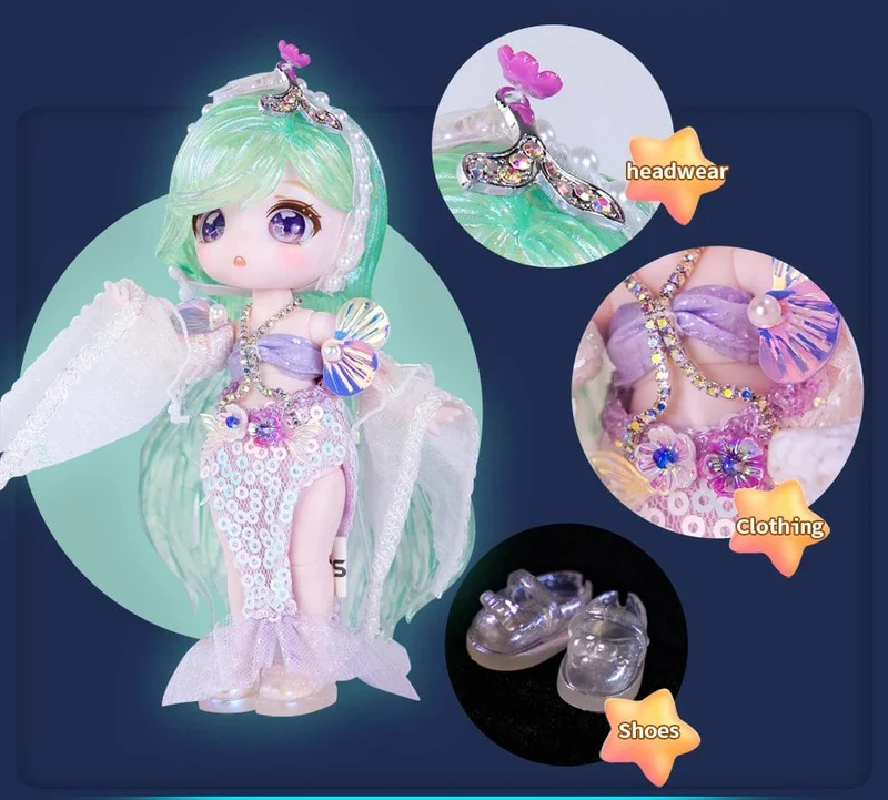 ICY DBS Dream Fairy Staffel 2 Sternbild Maytree OB11 Puppe BJD Sammlerstück Süßes Tier 13cm SD Geschenk