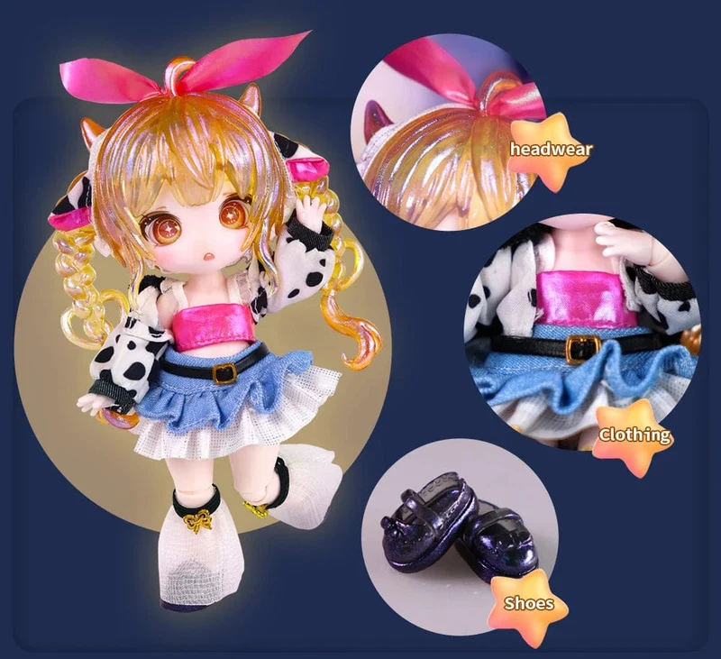 ICY DBS Dream Fairy Staffel 2 Sternbild Maytree OB11 Puppe BJD Sammlerstück Süßes Tier 13cm SD Geschenk