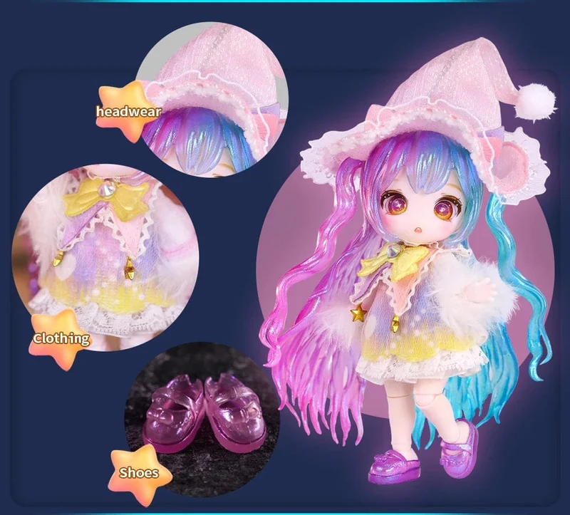 ICY DBS Dream Fairy Staffel 2 Sternbild Maytree OB11 Puppe BJD Sammlerstück Süßes Tier 13cm SD Geschenk