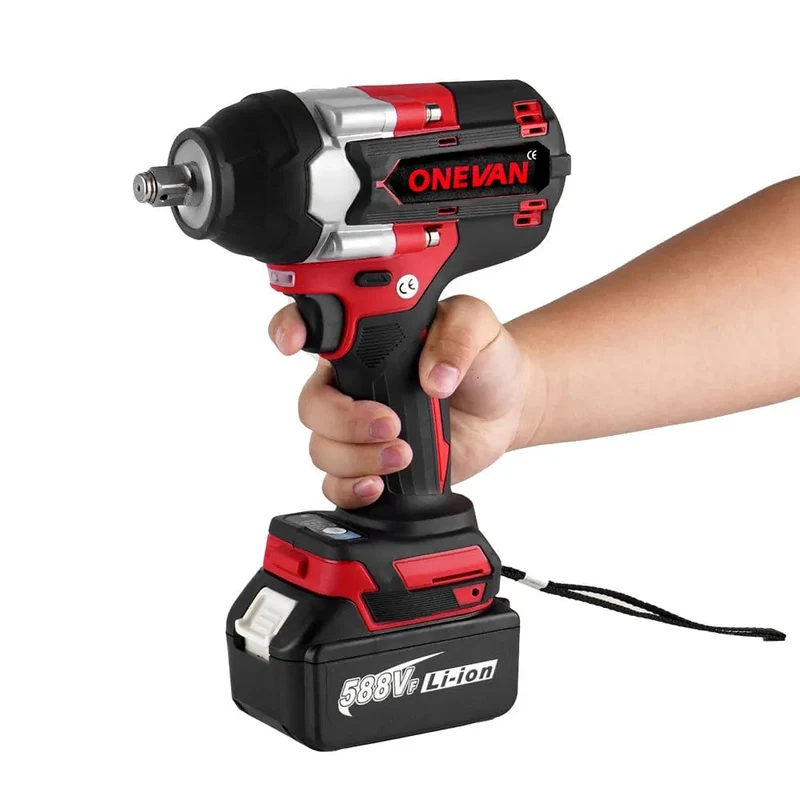 ONEVAN 1800N.M Drehmoment Bürstenloser Elektrischer Schlagschrauber 1/2 Zoll Lithium-Ionen Batterie Cordless Power Tool Für Makita 18V Batterie