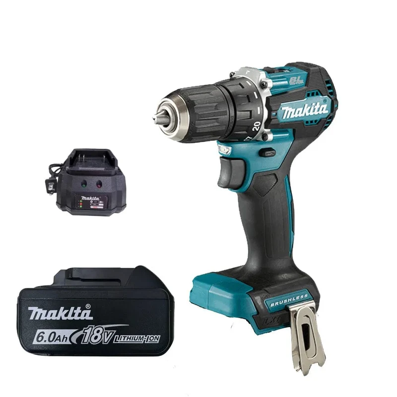 Makita DDF487 18V Schraubendreher Akku-Schlagbohrmaschine Elektrische Variable Geschwindigkeit Bürstenloser Motor Auswirkungen Power Tools Power Drill