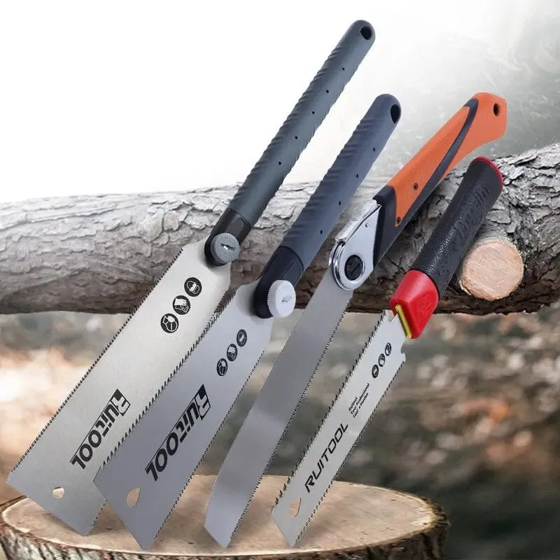 1PC Japanische Zugsäge, 3-schneidige Zahnhandsäge SK5, flexible Klinge, rutschfester Griff, Holzsäge, Klappsäge für Holzbearbeitungswerkzeuge
