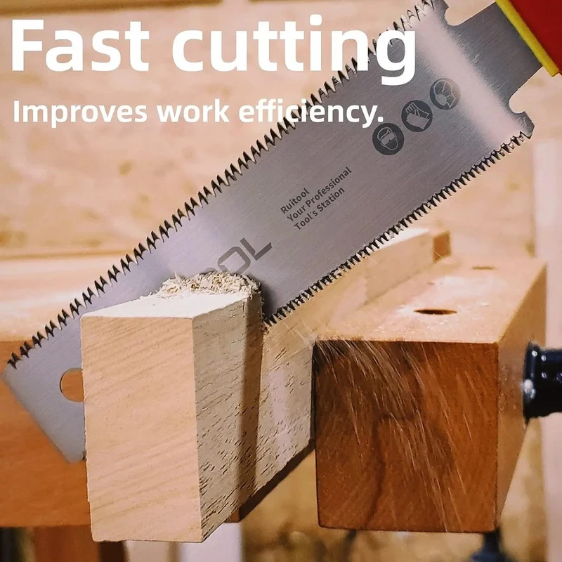 1PC Japanische Zugsäge, 3-schneidige Zahnhandsäge SK5, flexible Klinge, rutschfester Griff, Holzsäge, Klappsäge für Holzbearbeitungswerkzeuge