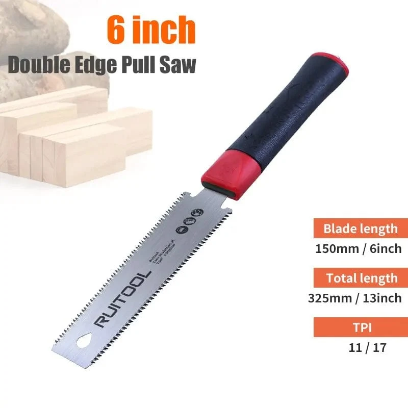 1PC Japanische Zugsäge, 3-schneidige Zahnhandsäge SK5, flexible Klinge, rutschfester Griff, Holzsäge, Klappsäge für Holzbearbeitungswerkzeuge