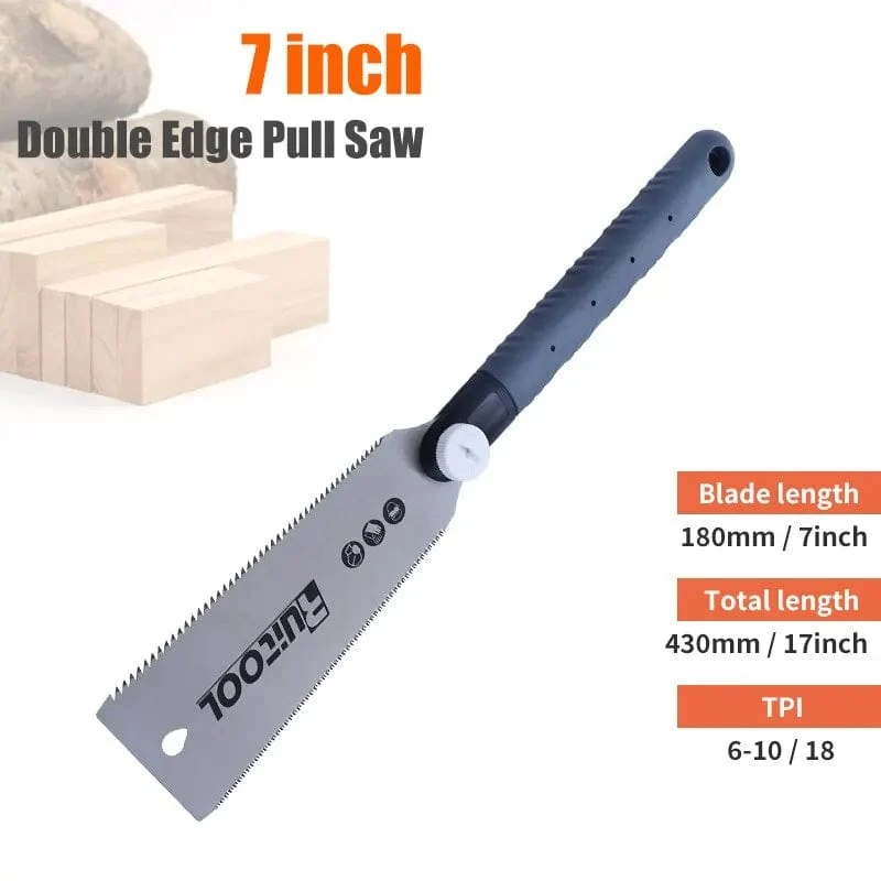 1PC Japanische Zugsäge, 3-schneidige Zahnhandsäge SK5, flexible Klinge, rutschfester Griff, Holzsäge, Klappsäge für Holzbearbeitungswerkzeuge