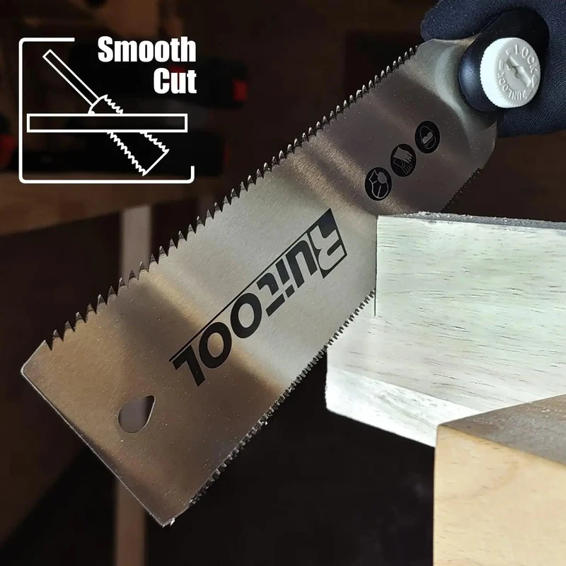 1PC Japanische Zugsäge, 3-schneidige Zahnhandsäge SK5, flexible Klinge, rutschfester Griff, Holzsäge, Klappsäge für Holzbearbeitungswerkzeuge