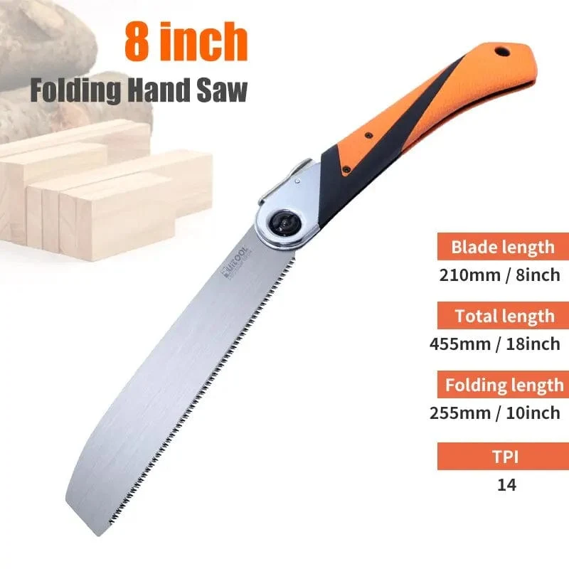 1PC Japanische Zugsäge, 3-schneidige Zahnhandsäge SK5, flexible Klinge, rutschfester Griff, Holzsäge, Klappsäge für Holzbearbeitungswerkzeuge