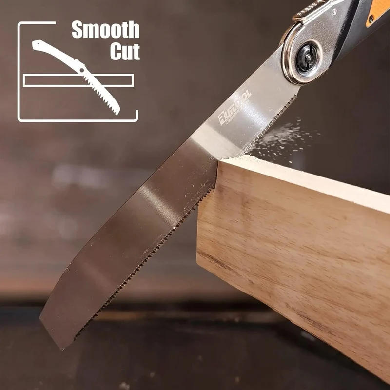 1PC Japanische Zugsäge, 3-schneidige Zahnhandsäge SK5, flexible Klinge, rutschfester Griff, Holzsäge, Klappsäge für Holzbearbeitungswerkzeuge