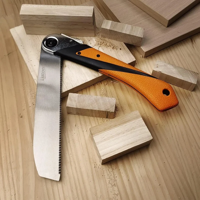 1PC Japanische Zugsäge, 3-schneidige Zahnhandsäge SK5, flexible Klinge, rutschfester Griff, Holzsäge, Klappsäge für Holzbearbeitungswerkzeuge