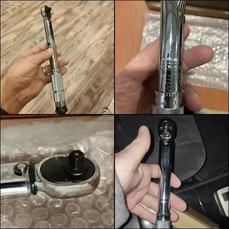 5-25N.m Mikrometer Auto Motorrad Demontage Werkzeug Professionelle Einstellbare Drehmomentschlüssel 1/4'' Stick Spanner Hand Werkzeug 3/8Adapter