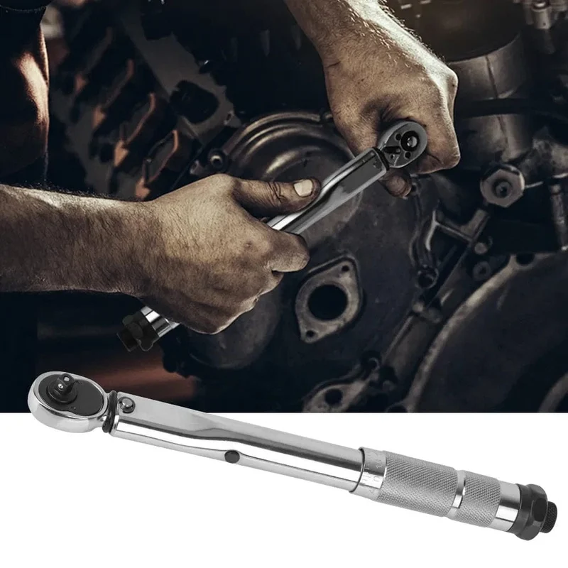 5-25N.m Mikrometer Auto Motorrad Demontage Werkzeug Professionelle Einstellbare Drehmomentschlüssel 1/4'' Stick Spanner Hand Werkzeug 3/8Adapter