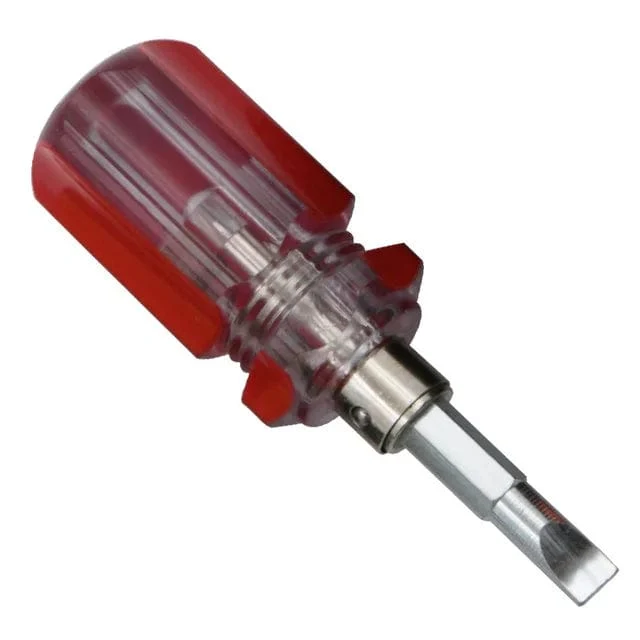 Schraubendreher-Set, Mini-Schraubendreher mit kleinem, tragbarem Rettichkopf, transparenter Griff, Reparatur-Handwerkzeuge, Präzisions-Autoreparatur