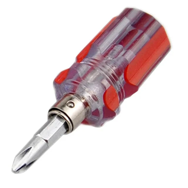 Schraubendreher-Set, Mini-Schraubendreher mit kleinem, tragbarem Rettichkopf, transparenter Griff, Reparatur-Handwerkzeuge, Präzisions-Autoreparatur