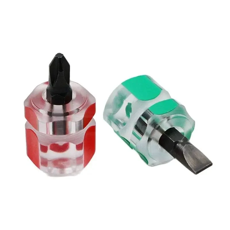 Schraubendreher-Set, Mini-Schraubendreher mit kleinem, tragbarem Rettichkopf, transparenter Griff, Reparatur-Handwerkzeuge, Präzisions-Autoreparatur
