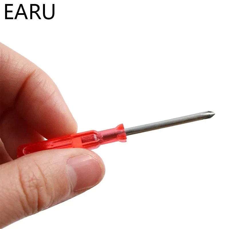 Schraubendreher-Set, Mini-Schraubendreher mit kleinem, tragbarem Rettichkopf, transparenter Griff, Reparatur-Handwerkzeuge, Präzisions-Autoreparatur