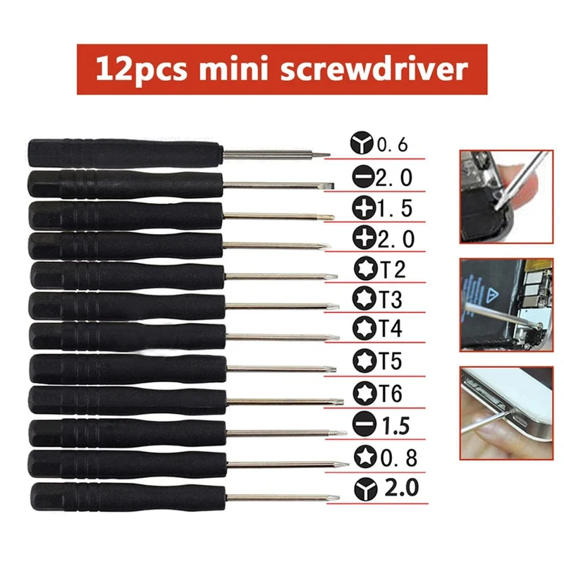 12 teile/satz Mini Multifunktions Präzision Schraubendreher-satz Smartphone Tablet Reparatur Werkzeuge Set