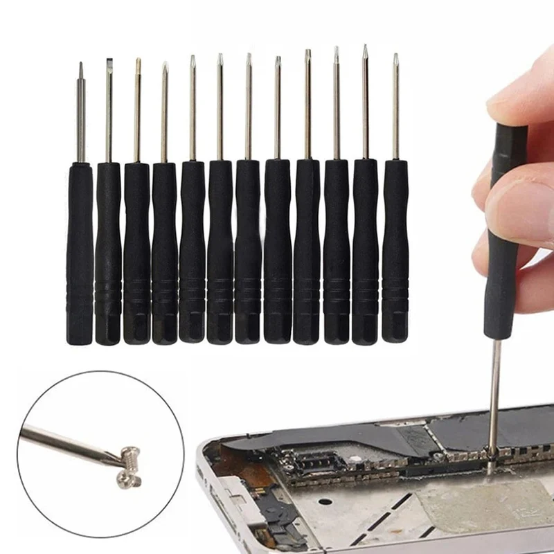 12 teile/satz Mini Multifunktions Präzision Schraubendreher-satz Smartphone Tablet Reparatur Werkzeuge Set