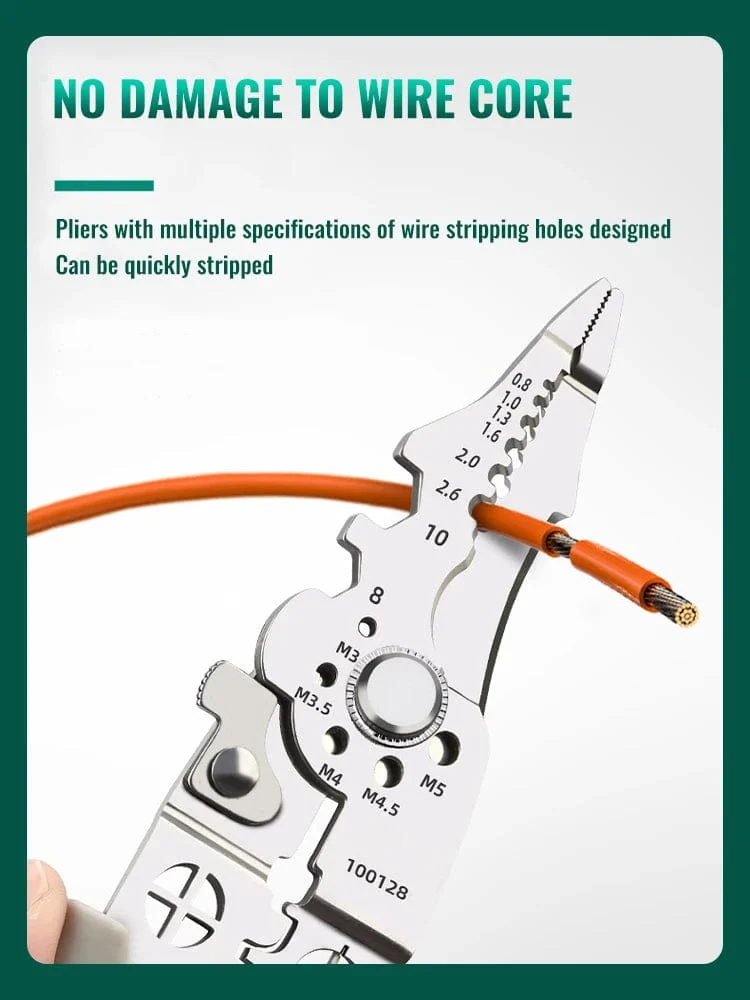 Crimper-Kabelschneider, einstellbar, automatischer Abisolierer, multifunktionale Abisolier-Crimpzange, Terminal-Handwerkzeug