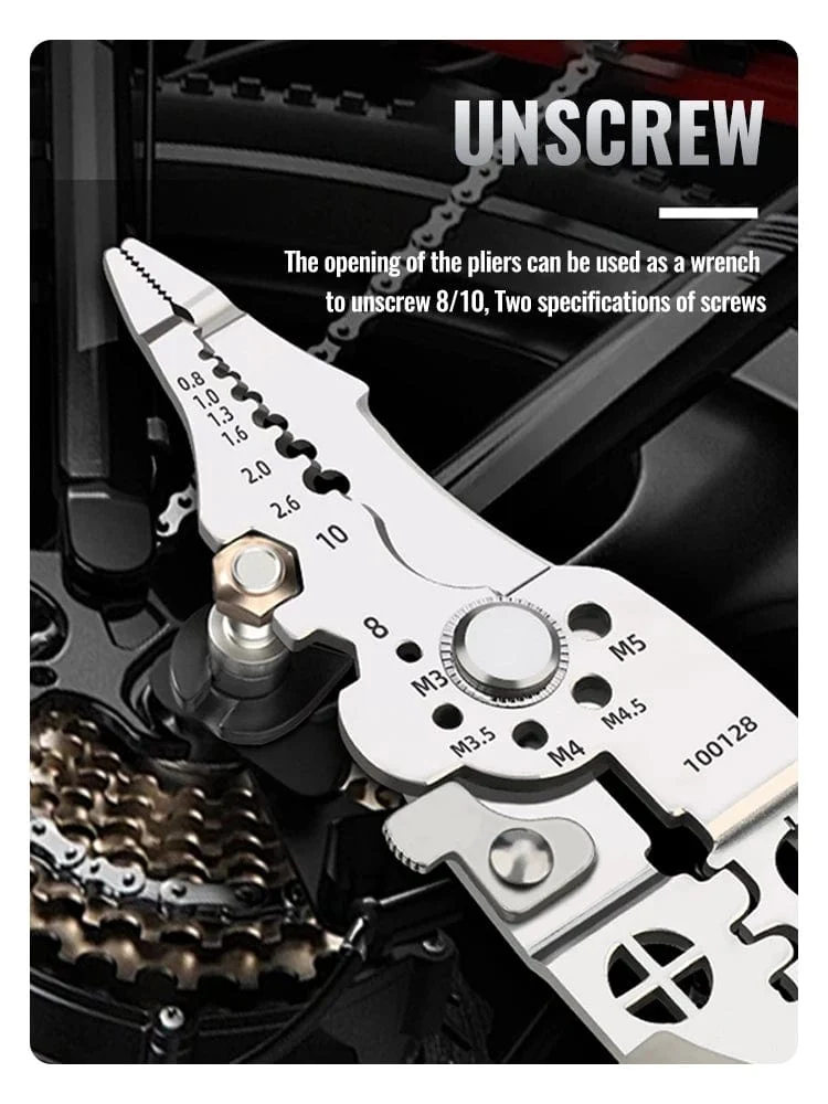 Crimper-Kabelschneider, einstellbar, automatischer Abisolierer, multifunktionale Abisolier-Crimpzange, Terminal-Handwerkzeug