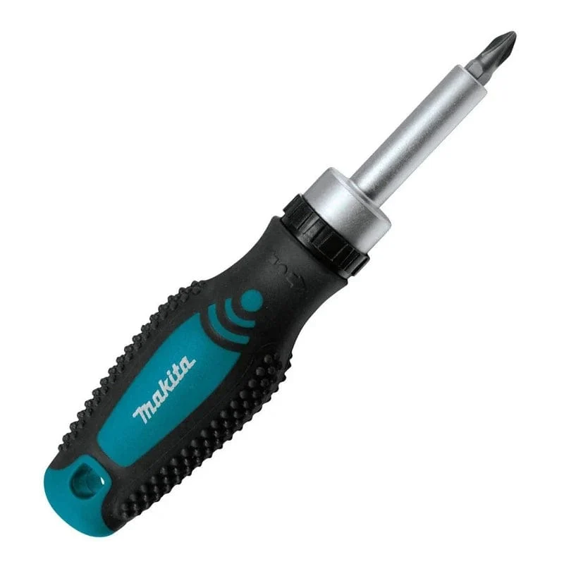 Makita D-58833 Ratschenschraubendreher, 1/4 Zoll, 25 mm, PH2, positive und negative Magnetpole, Schrauben, Handwerkzeug-Aufsätze