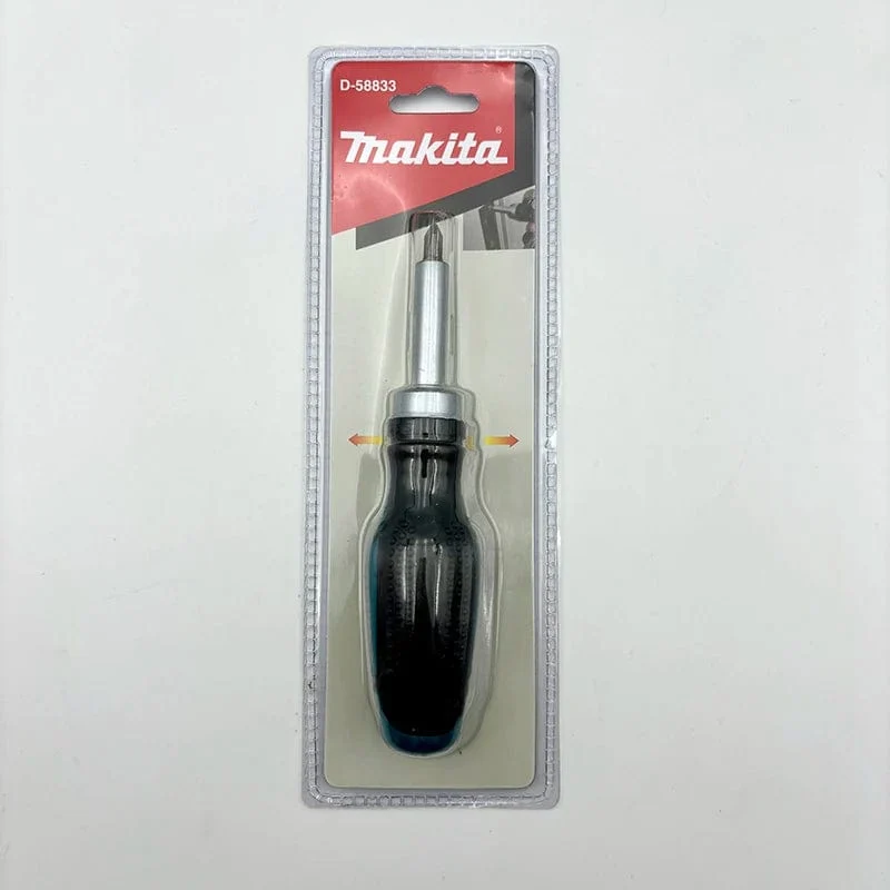 Makita D-58833 Ratschenschraubendreher, 1/4 Zoll, 25 mm, PH2, positive und negative Magnetpole, Schrauben, Handwerkzeug-Aufsätze