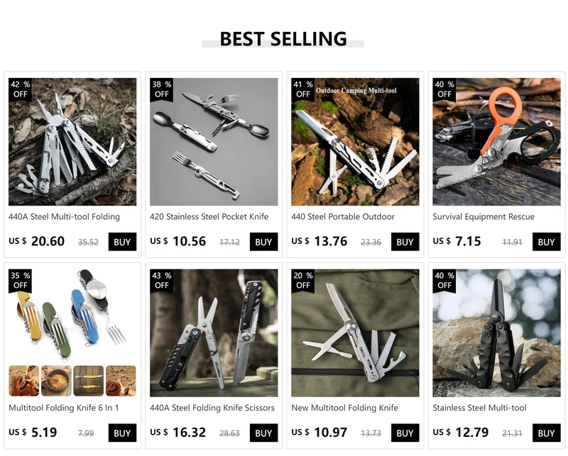 440 Stahl Klappmesser Zangen 5Cr15Mov Hohe Härte Multi-tool Outdoor Survival Camping Taschenmesser EDC Jackknife Handwerkzeuge
