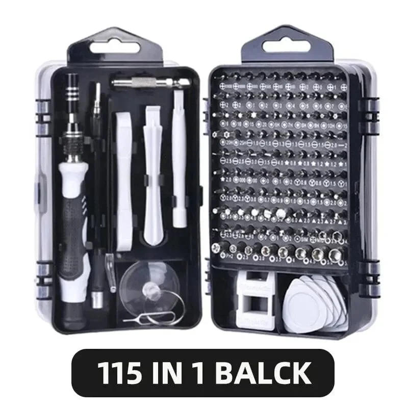 115 in 1 Multifunktionaler magnetischer Präzisionsschraubendreher-Satz Computer-PC Handy-Ausrüstung Reparatur Schraubendreher-Set Handwerkzeuge