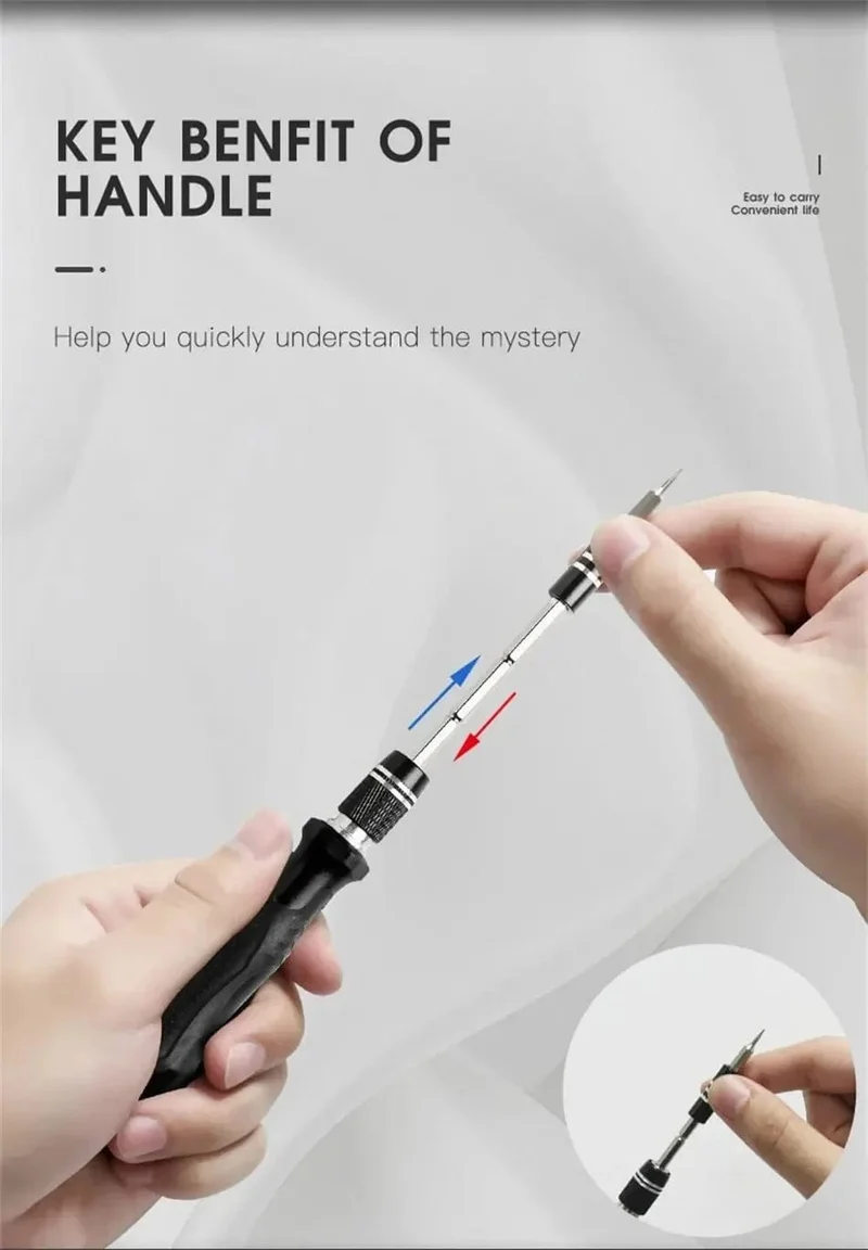 115 in 1 Multifunktionaler magnetischer Präzisionsschraubendreher-Satz Computer-PC Handy-Ausrüstung Reparatur Schraubendreher-Set Handwerkzeuge