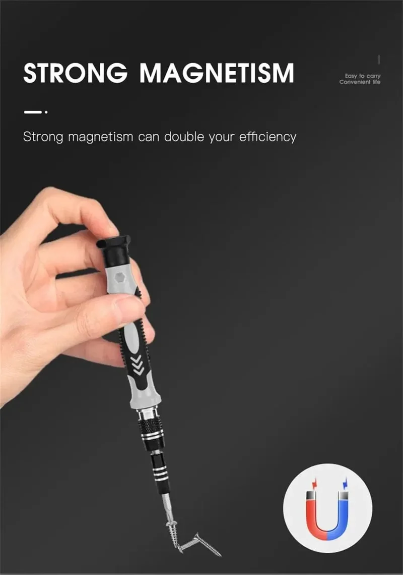 115 in 1 Multifunktionaler magnetischer Präzisionsschraubendreher-Satz Computer-PC Handy-Ausrüstung Reparatur Schraubendreher-Set Handwerkzeuge