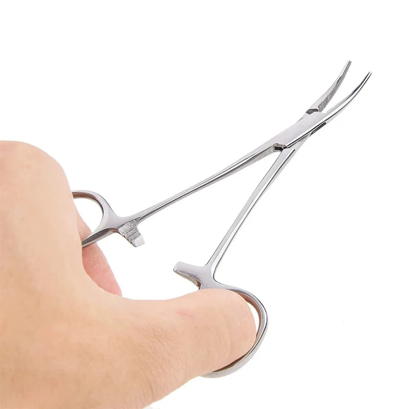 Handwerkzeug 12.5 16 18 cm Arterienklemmen Tierhaarklemme Angelzange Feststellzange Epilationswerkzeuge Schneidwerkzeug mit gebogener/gerader Spitze