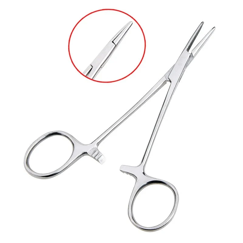 Handwerkzeug 12.5 16 18 cm Arterienklemmen Tierhaarklemme Angelzange Feststellzange Epilationswerkzeuge Schneidwerkzeug mit gebogener/gerader Spitze