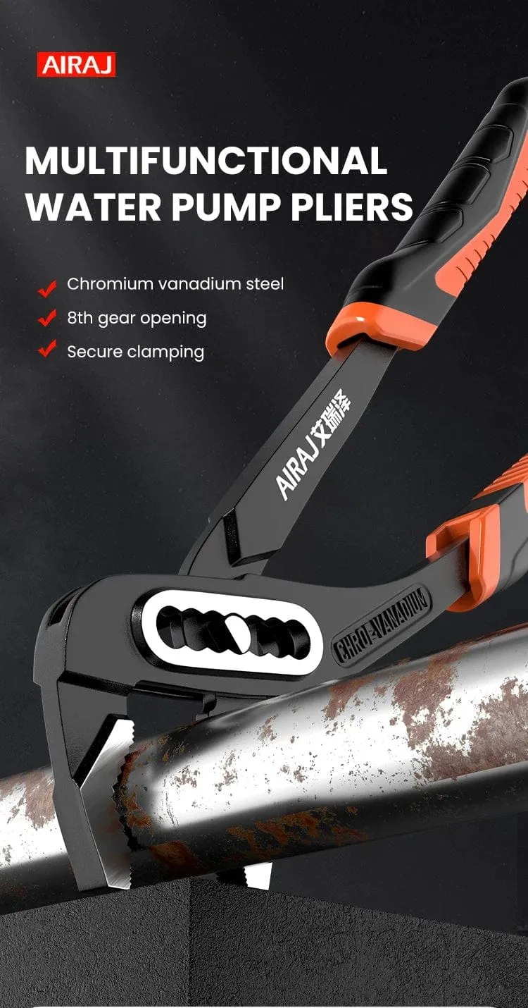 AIRAJ 8/10/12 Zoll Wasserpumpenzange Schnellspanner Sanitärzange Kombinationszange Klempner Handwerkzeuge