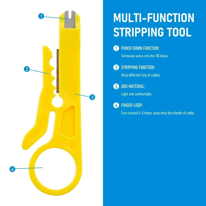 1PC Abisolierzange Messer Crimper Zange Crimpen Werkzeug Kabel Abisolieren Draht Cutter Multi Werkzeuge Cut Linie Multifunktionale Hand Werkzeuge