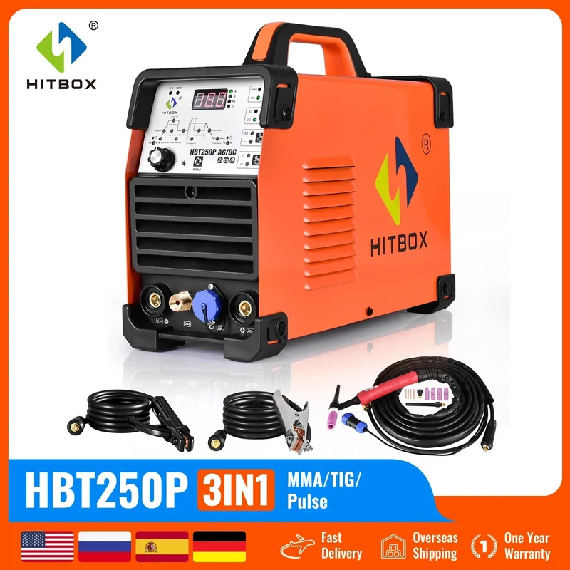 HZXVOGEN Tig AC/DC Schweißer Aluminium Schweißen Maschine ARC Stick Schweißer Werkzeuge IGBT Inverter soldador Mit Puls сварочный аппар