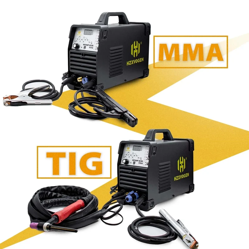 HZXVOGEN Tig AC/DC Schweißer Aluminium Schweißen Maschine ARC Stick Schweißer Werkzeuge IGBT Inverter soldador Mit Puls сварочный аппар